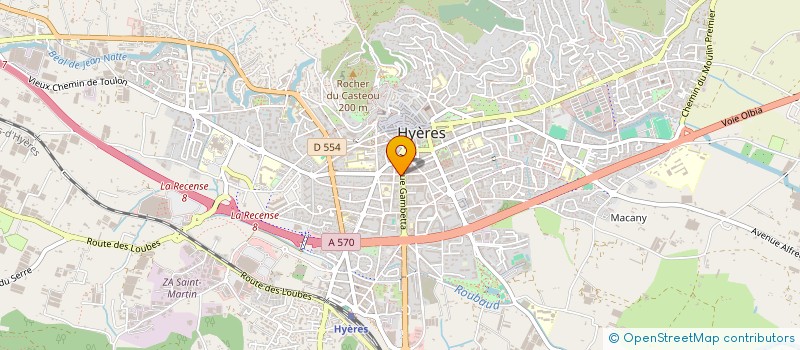 localisation de l'entreprise QUIETIS HYERES à HYERES