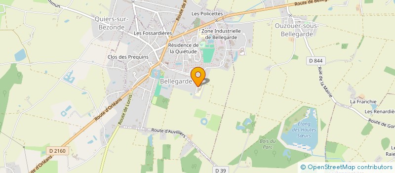 localisation de l'entreprise QUIETUDE à BELLEGARDE