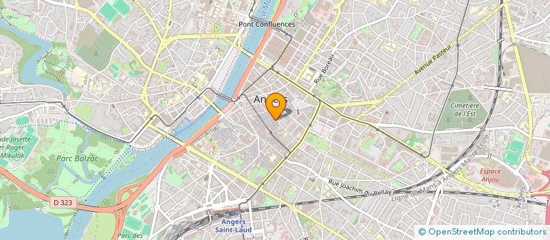 localisation de l'entreprise QUIEV à ANGERS