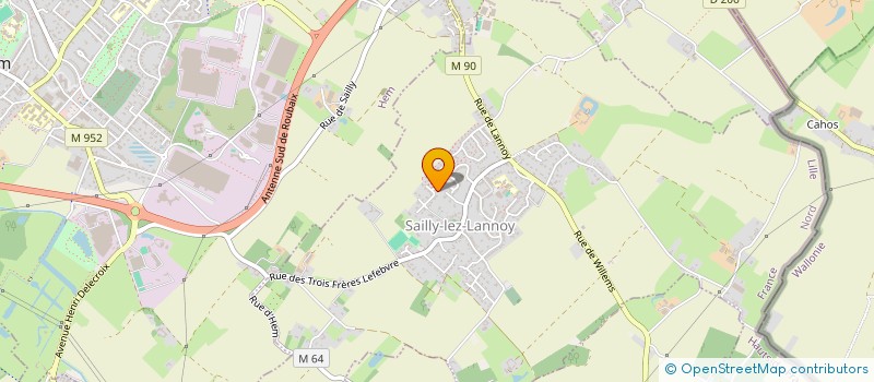 localisation de l'entreprise QUIEVRYN-FITZNER  SAILLY-LEZ-LANNOY