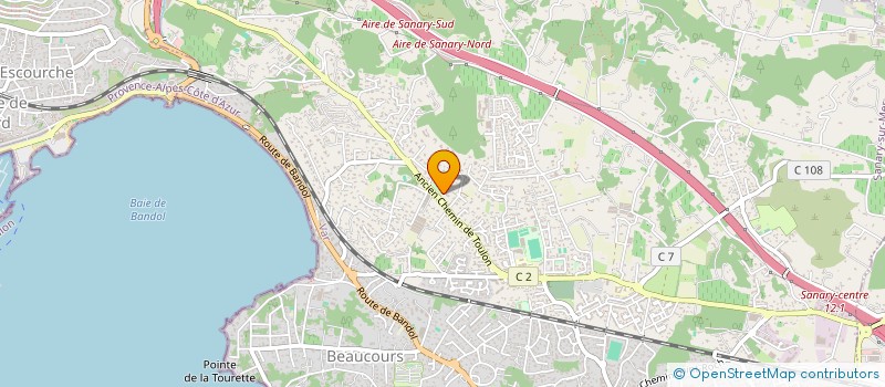 localisation de l'entreprise QUIEZ à SANARY-SUR-MER