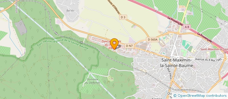 localisation de l'entreprise QUIGAMAY DEVELOPPEMENTS à SAINT-MAXIMIN-LA-SAINTE-BAUME