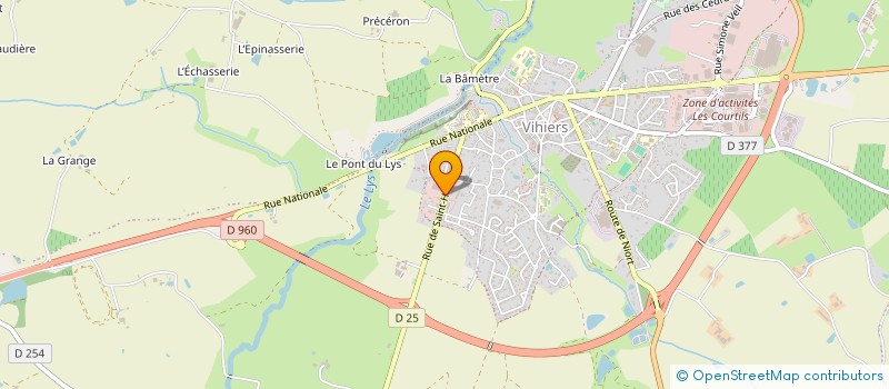 localisation de l'entreprise QUIGNON AGRI à LYS-HAUT-LAYON