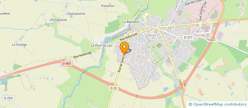 localisation de l'entreprise QUIGNON MAT AGRI à LYS-HAUT-LAYON