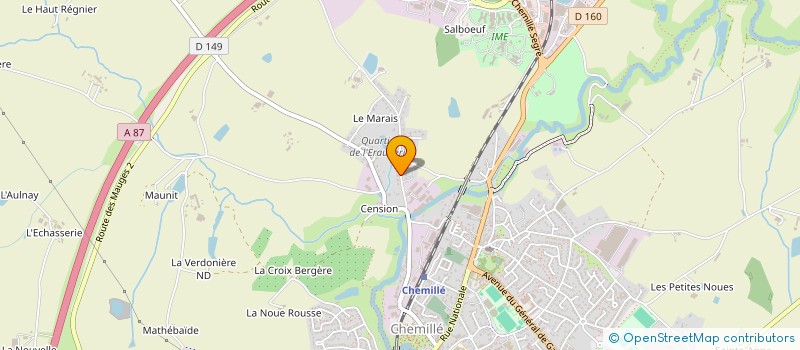 localisation de l'entreprise QUIGNON PROJECTS  CHEMILLE-EN-ANJOU