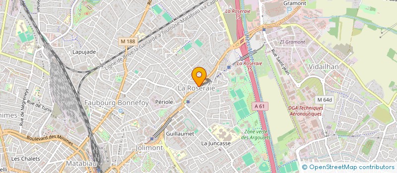 localisation de l'entreprise QUIGNON ROSERAIE  TOULOUSE