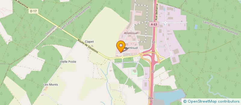 localisation de l'entreprise QUIK ET FLUK à SAINT-GEOURS-DE-MAREMNE