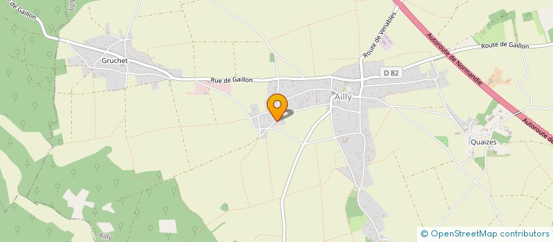 localisation de l'entreprise QUILBEUF - DACHARY  AILLY