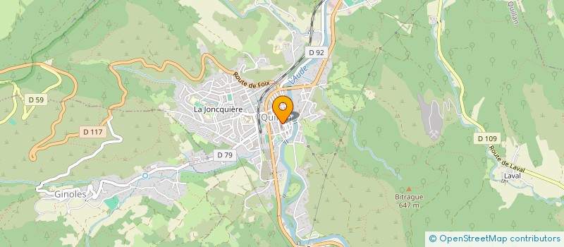 localisation de l'entreprise QUILL'ABRI à QUILLAN
