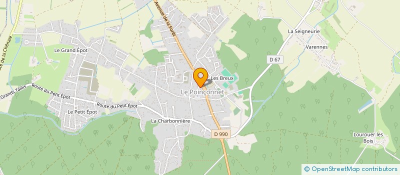 localisation de l'entreprise QUILL-CREART 36 à LE POINCONNET