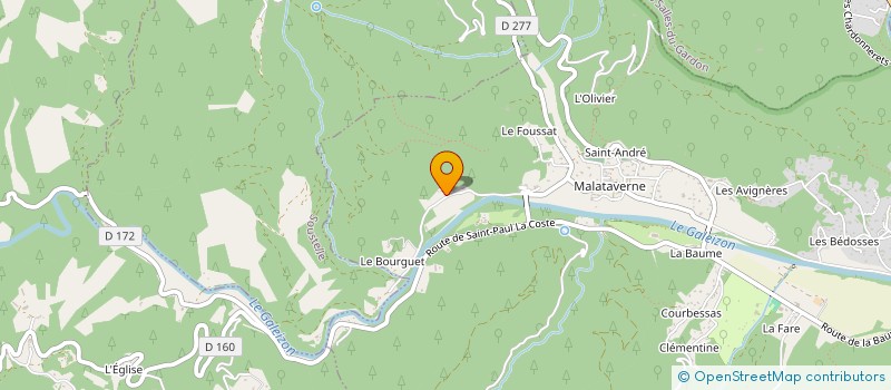 localisation de l'entreprise QUILLAN ENERGIE SOLAIRE N 1  CENDRAS