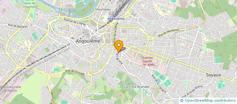 localisation de l'entreprise QUILLET RIVET BURES SCHNEIDER à ANGOULEME