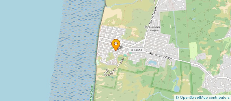 localisation de l'entreprise QUILLIER - CLUB DE MERLIMONT  MERLIMONT