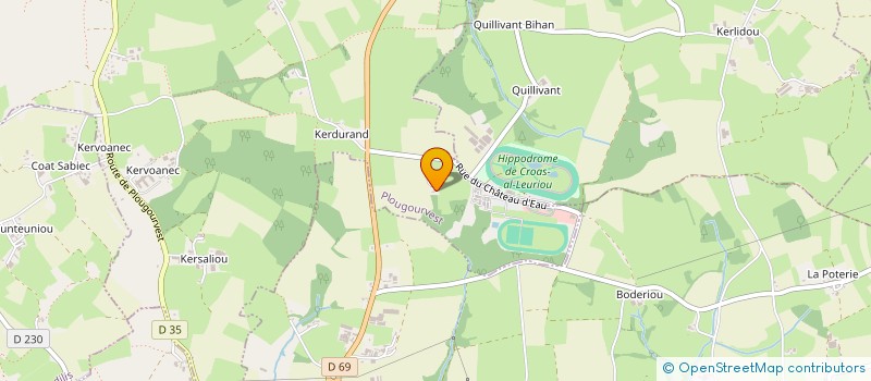 localisation de l'entreprise QUILLIVANT SECHAGE ENERGIE à PLOUGOURVEST