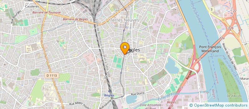 localisation de l'entreprise QUILLOUS BEGLAIS à BEGLES