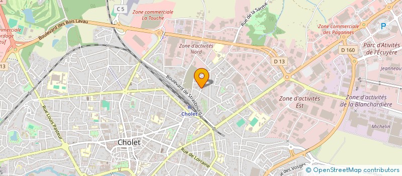 localisation de l'entreprise QUILT CREATIONS à CHOLET