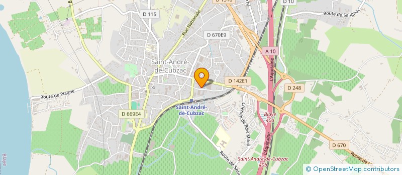 localisation de l'entreprise QUIM  SAINT-ANDRE-DE-CUBZAC