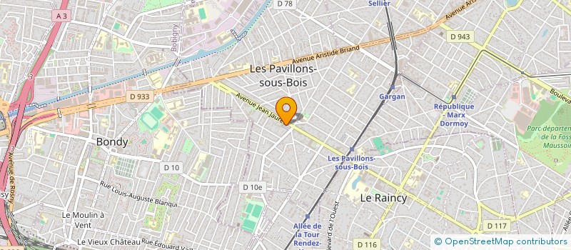 localisation de l'entreprise QUIM MEIGO  LES PAVILLONS-SOUS-BOIS