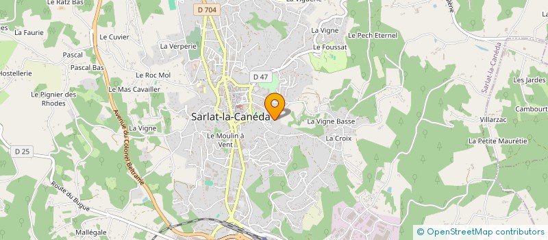 localisation de l'entreprise QUIMAFALINE à SARLAT-LA-CANEDA