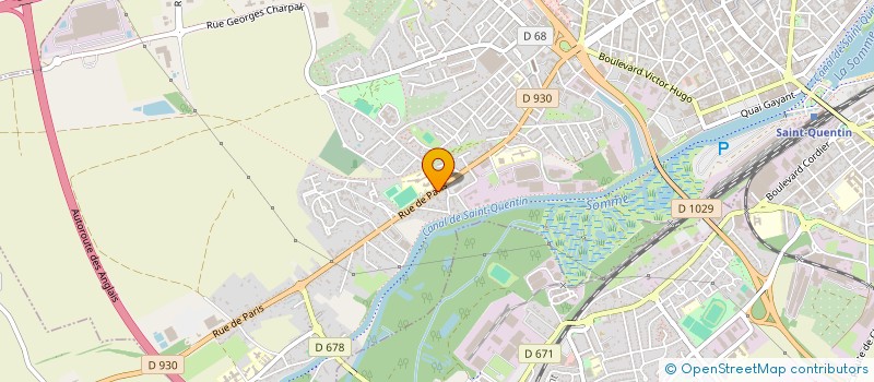 localisation de l'entreprise QUIMANTU à SAINT-QUENTIN