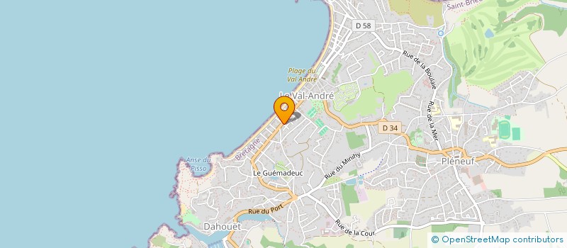 localisation de l'entreprise QUIMBRIN  PLENEUF-VAL-ANDRE