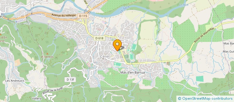 localisation de l'entreprise QUIMET  CERET