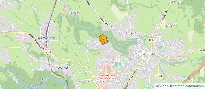 localisation de l'entreprise QUIMMO  MONISTROL-SUR-LOIRE