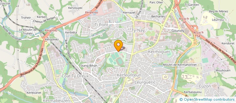 localisation de l'entreprise QUIMPER ATHLETISME à QUIMPER