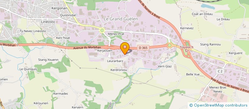 localisation de l'entreprise QUIMPER ENCHERES à QUIMPER