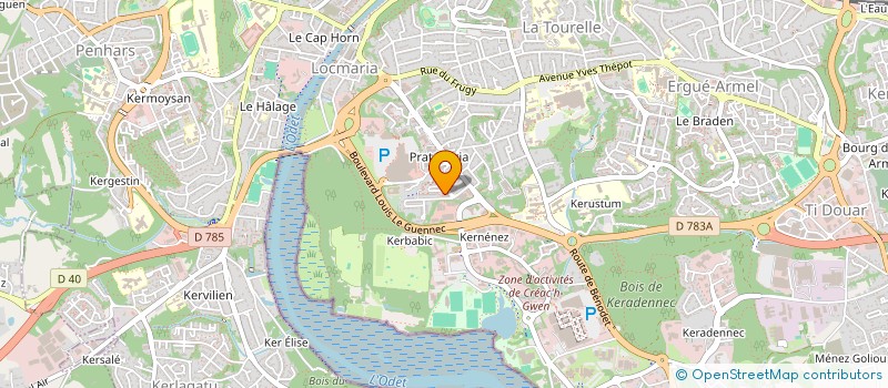 localisation de l'entreprise QUIMPER GESTION à QUIMPER