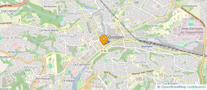 localisation de l'entreprise QUIMPER IMMO à QUIMPER