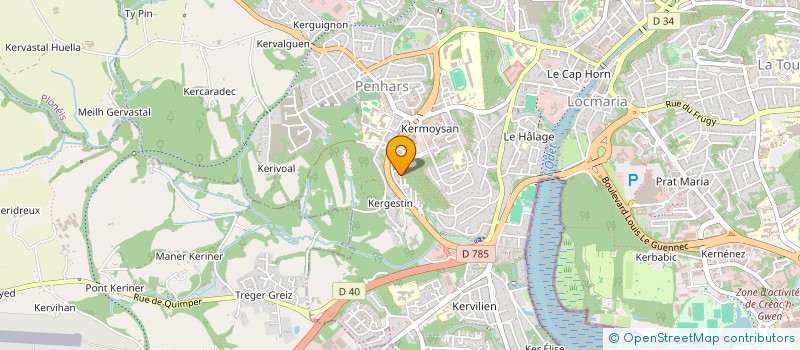 localisation de l'entreprise QUIMPER ITALIA CORPO à QUIMPER