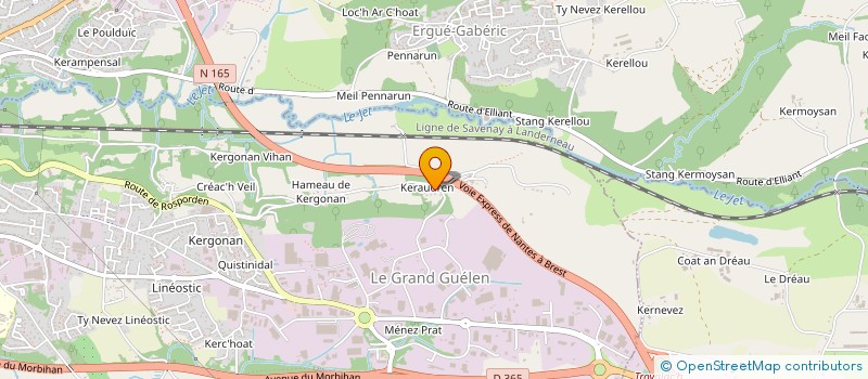 localisation de l'entreprise QUIMPER PAINTBALL à QUIMPER