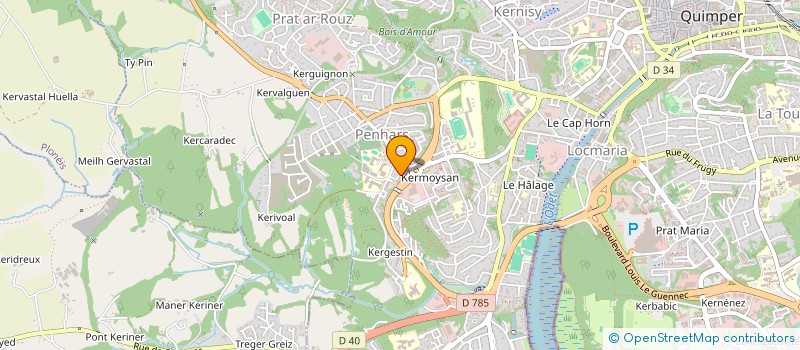 localisation de l'entreprise QUIMPER PASSION STREETBALL à QUIMPER