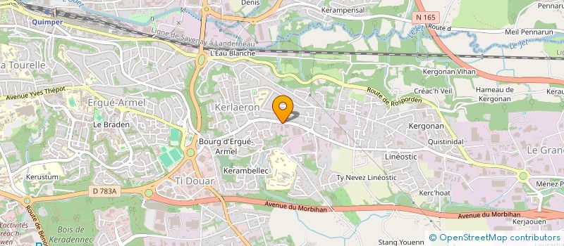 localisation de l'entreprise QUIMPER PORTAGE DISTRIBUTION à QUIMPER
