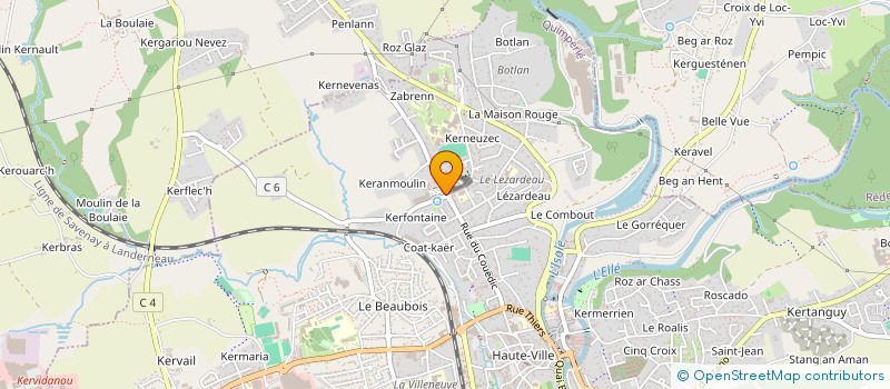 localisation de l'entreprise QUIMPERLE COIFF à QUIMPERLE