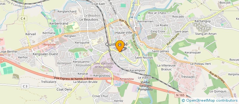 localisation de l'entreprise QUIMPERLE DISTRIBUTION SA à QUIMPERLE