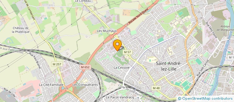 localisation de l'entreprise QUINART à LAMBERSART