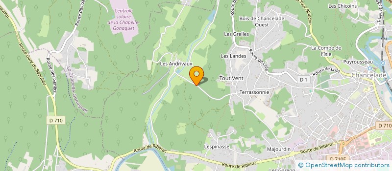 localisation de l'entreprise QUINCAILLE-PROD  CHANCELADE