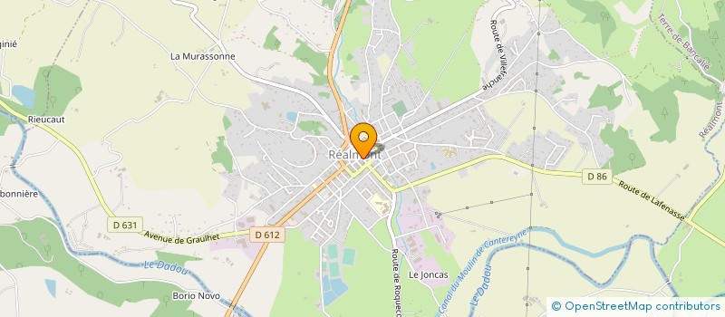 localisation de l'entreprise QUINCAILLERIE BRUNIQUEL à REALMONT