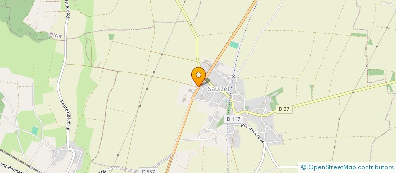 localisation de l'entreprise QUINCAILLERIE CAP AGRI à SAULZET
