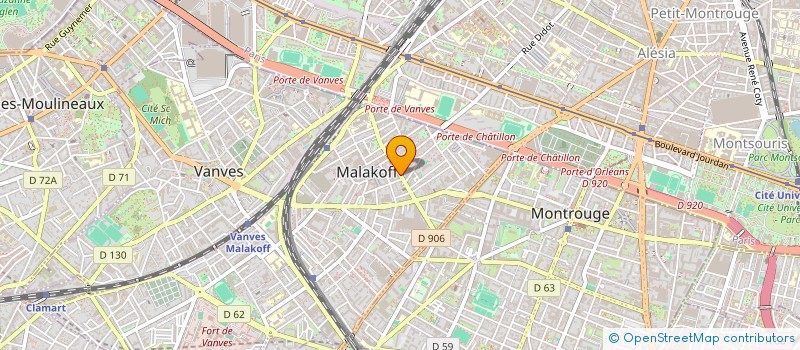 localisation de l'entreprise QUINCAILLERIE CENTRALE MALAKOFF à MALAKOFF