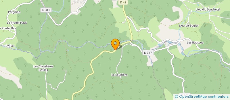 localisation de l'entreprise QUINCAILLERIE CHABROL  AUGEROLLES