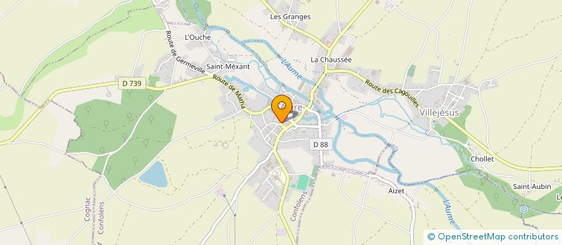 localisation de l'entreprise QUINCAILLERIE CHARENTAISE-ETS ALTER à AIGRE