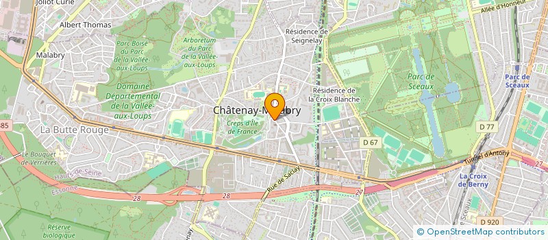 localisation de l'entreprise QUINCAILLERIE DE L'EGLISE  CHATENAY-MALABRY