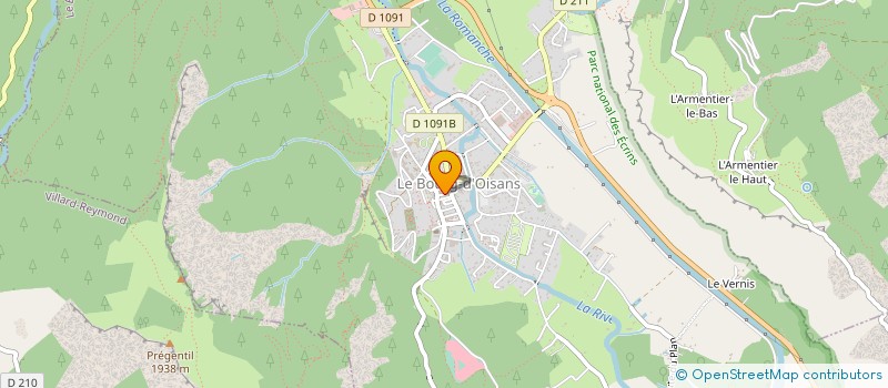 localisation de l'entreprise QUINCAILLERIE DE L'OISANS à LE BOURG-D'OISANS