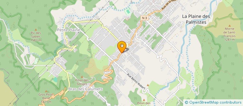 localisation de l'entreprise QUINCAILLERIE DE LA PLAINE  LA PLAINE-DES-PALMISTES