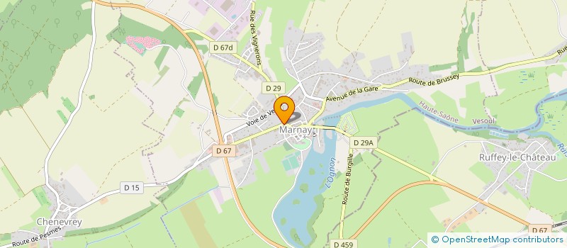 localisation de l'entreprise QUINCAILLERIE DE MARNAY à MARNAY