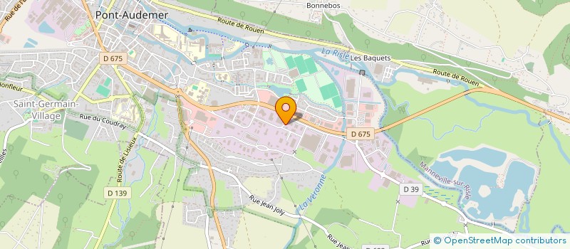 localisation de l'entreprise QUINCAILLERIE DE PONT-AUDEMER  PONT-AUDEMER