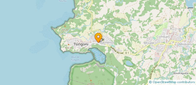 localisation de l'entreprise QUINCAILLERIE DE TSINGONI à TSINGONI